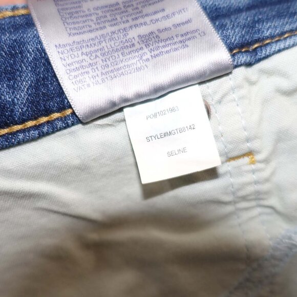 Not Your Daughter's Women's Pedal Pusher Wide Leg Capri Jeans Size 12 Blue Denim - Picture 6 of 8